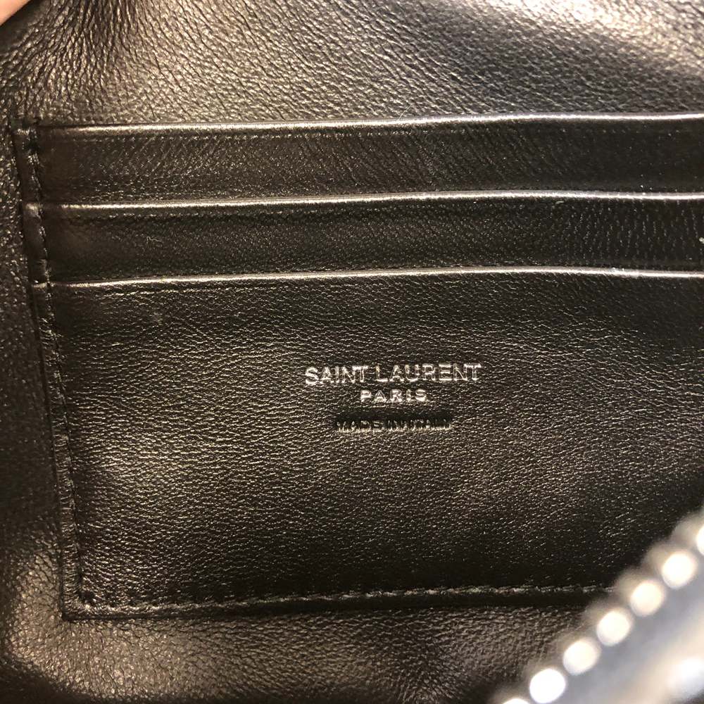 YVES SAINT LAURENT YSL Black Patent Lou Mini Camera Bag Sku# 63865 - Picture 9 of 10
